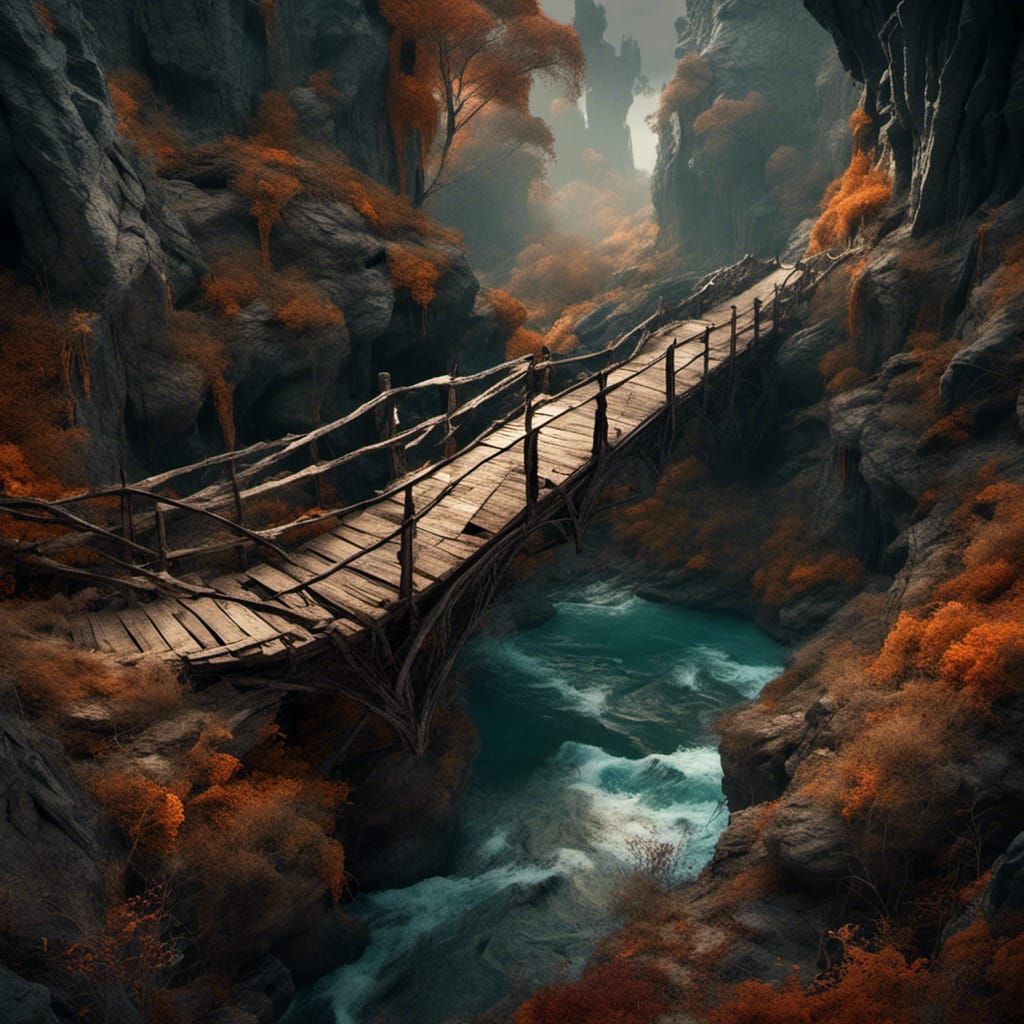 Dark Ages Traveler at River of Twisted Roads