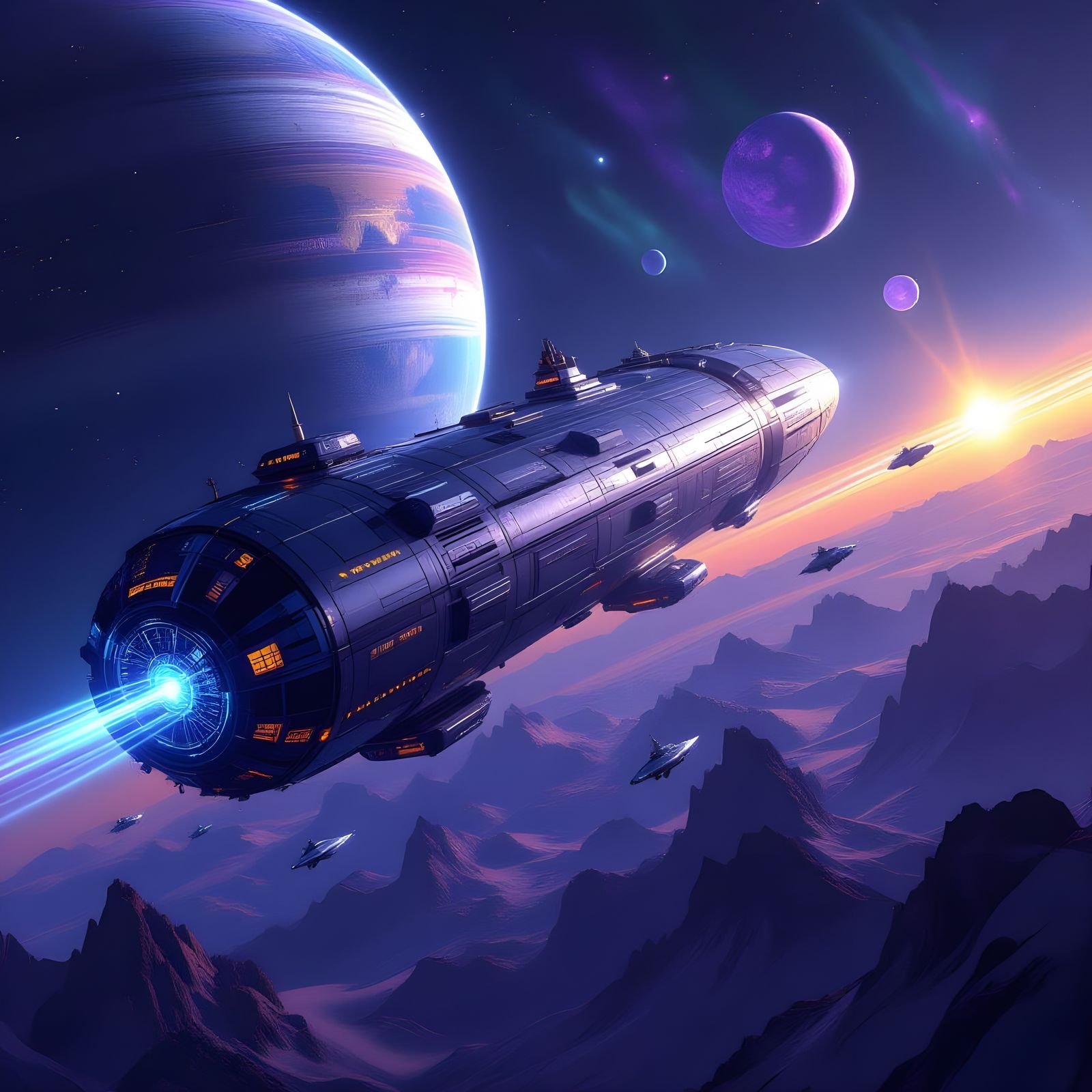 Epic Generation Ship Approaches Alien Superearth in Cinemati...