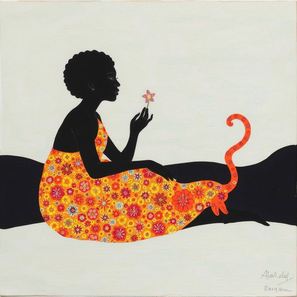 Artwork in the Style of Chris Ofili