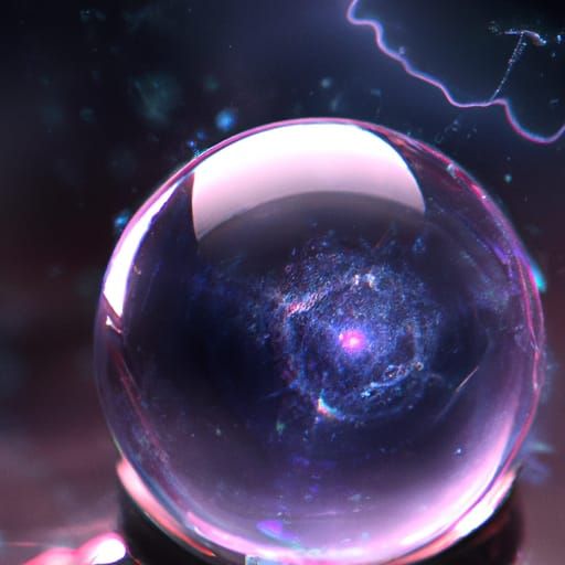 Galaxy in Crystal Ball: Digital Matte Painting