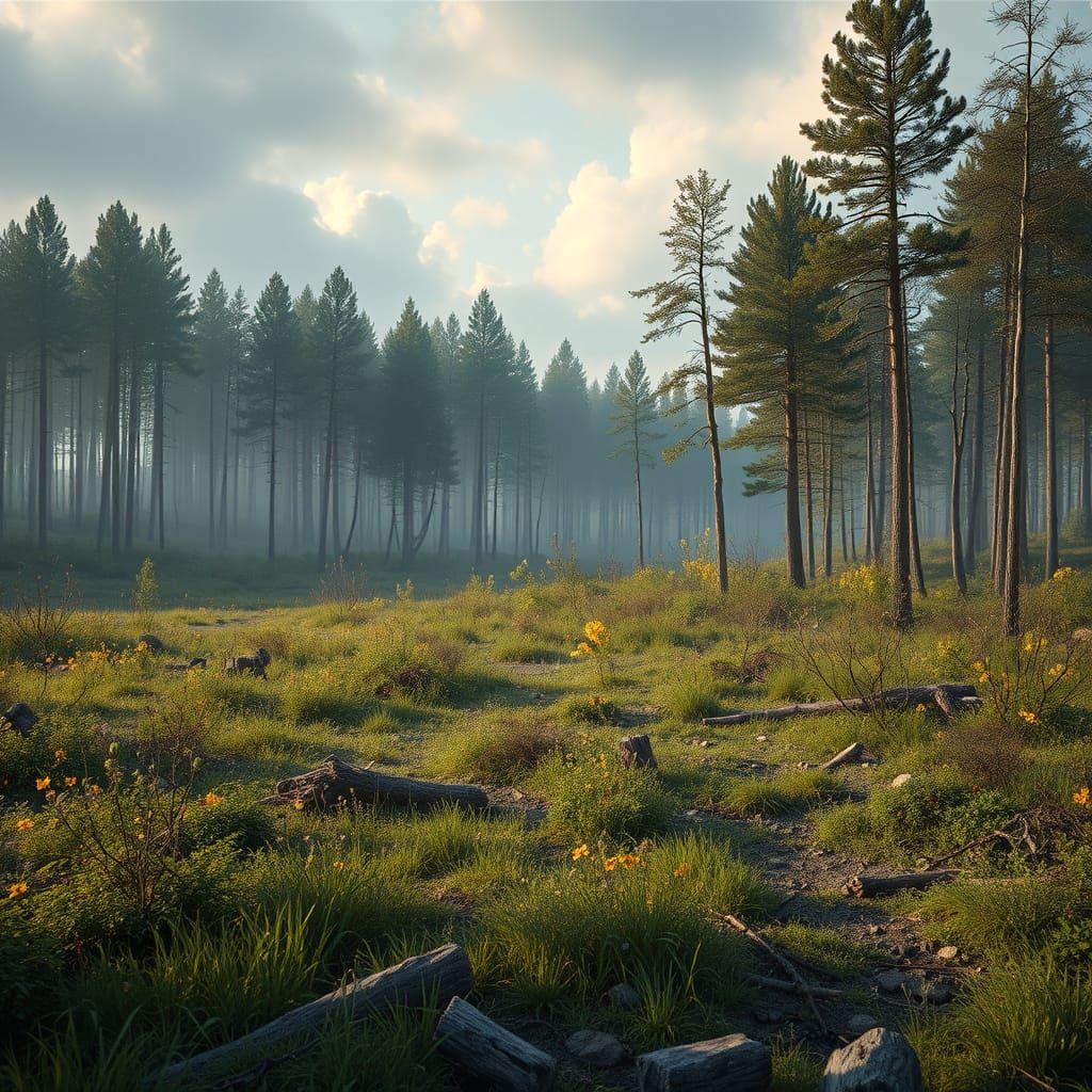 War-Torn Ukrainian Landscape in Photorealistic Detail