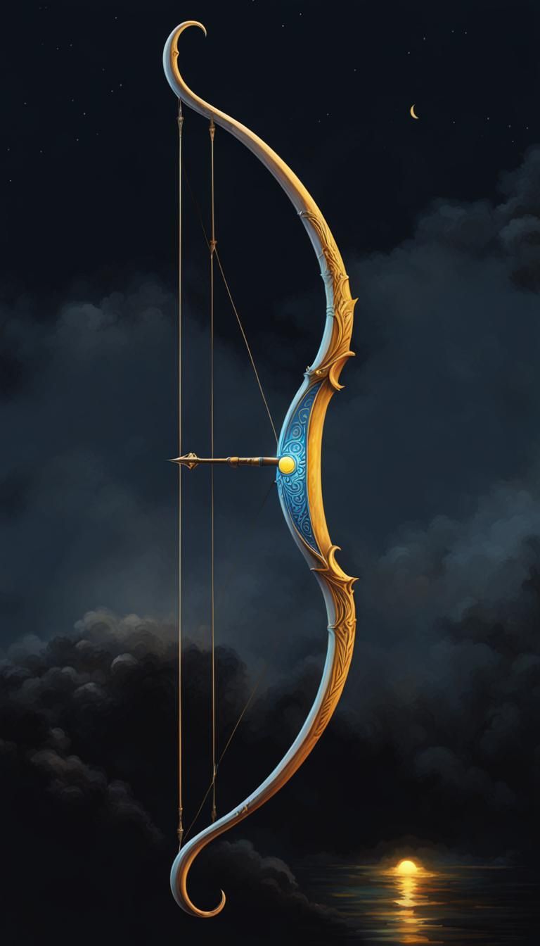 Sun and Moon Longbow in Digital Art