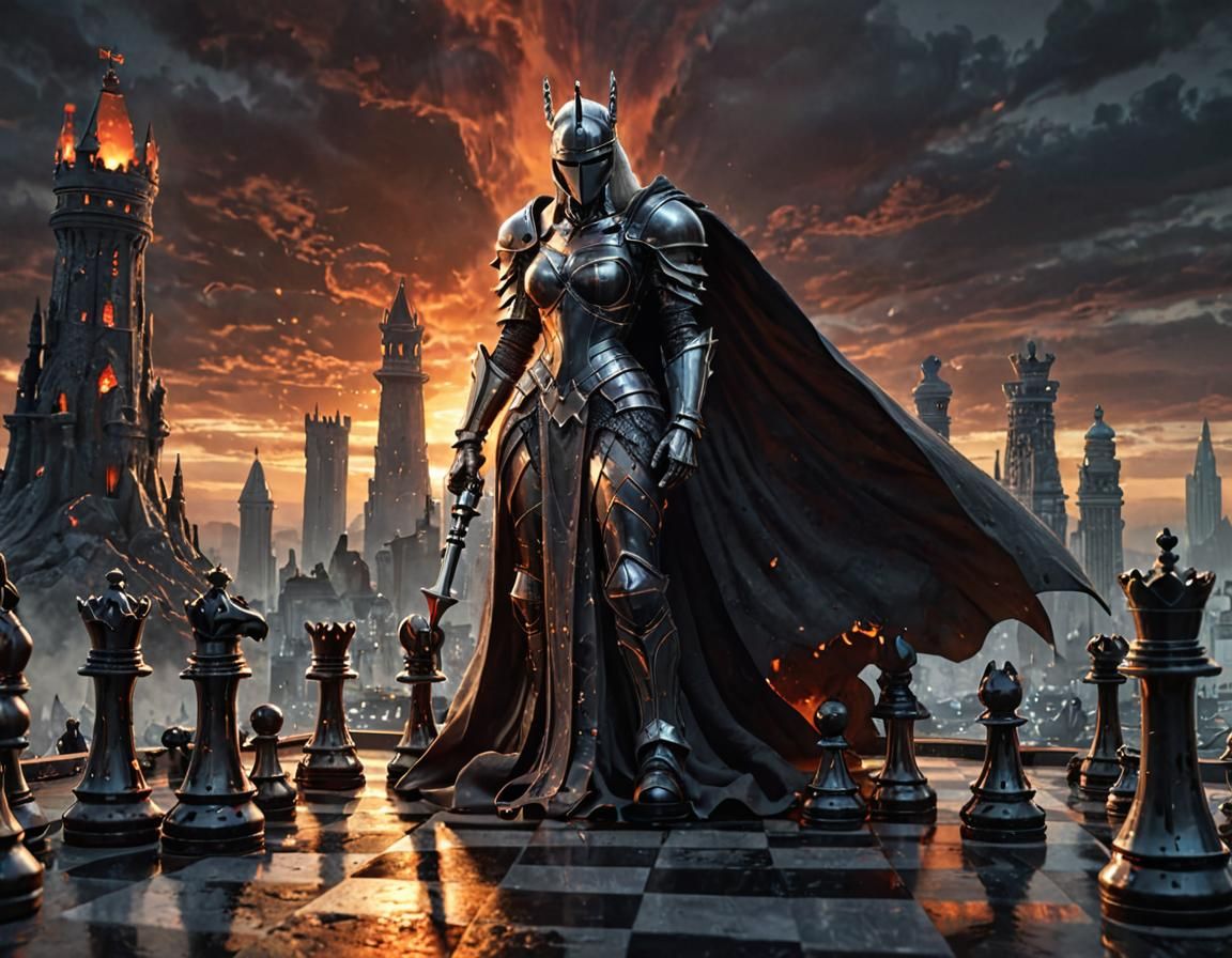 Epic Chess Game: Volcanic Knight vs Celestial Queen