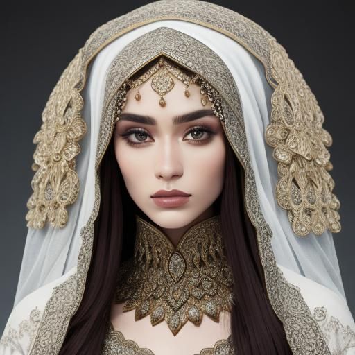 Intricate Head Covering in High Definition