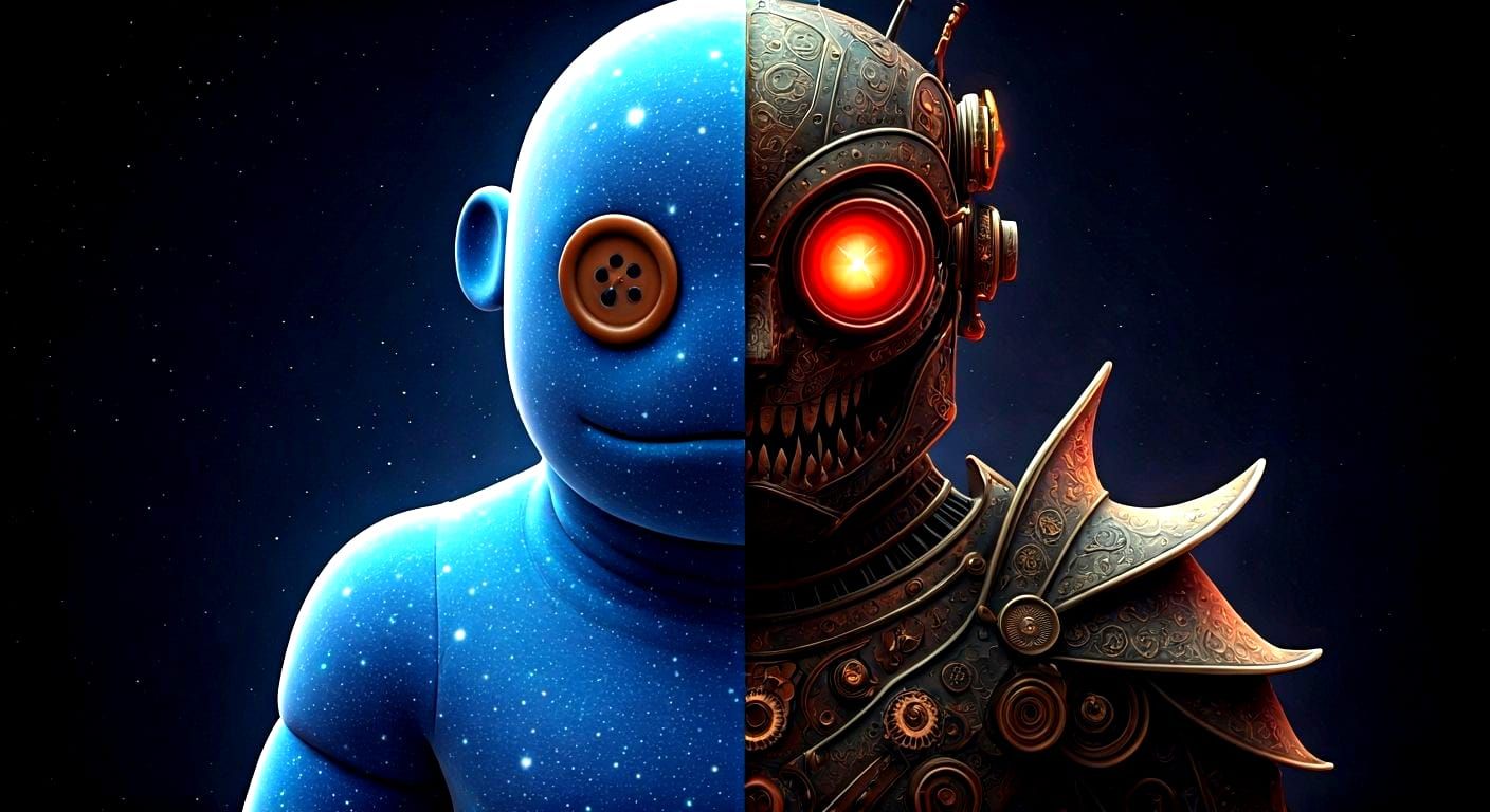 Celestial Fabric Meets Steampunk Warrior