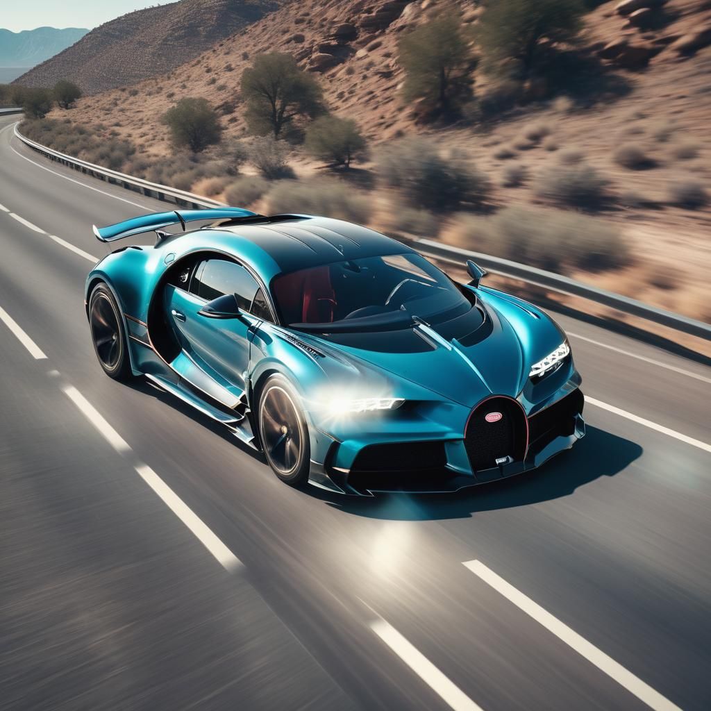 Bugatti Divo Speeding: A Cinematic Film Still