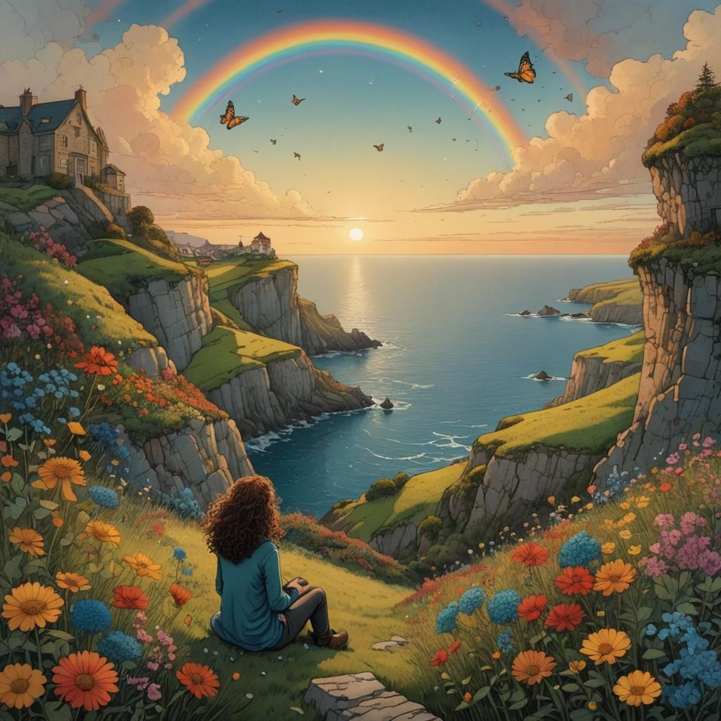 "(...) Look for the girl with the broken smile / Ask her if she wants to stay a while / And she will be loved / And she ...