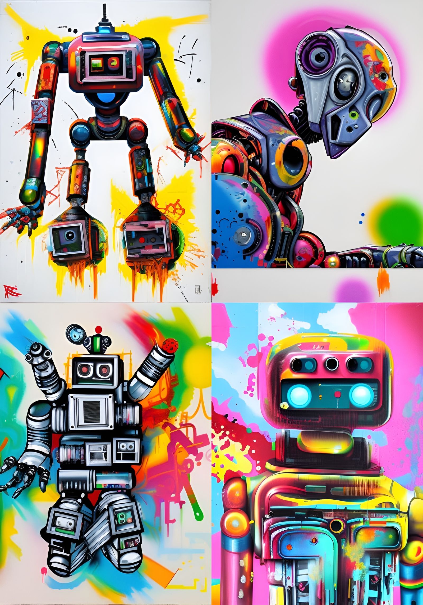 Robots grafity style
