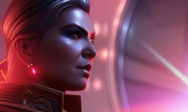 Cyberpunk Hutt Portrait on Nar Shaddaa