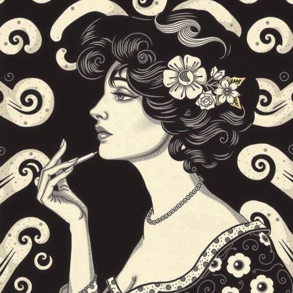 Fornasetti-Inspired Art Deco Mural