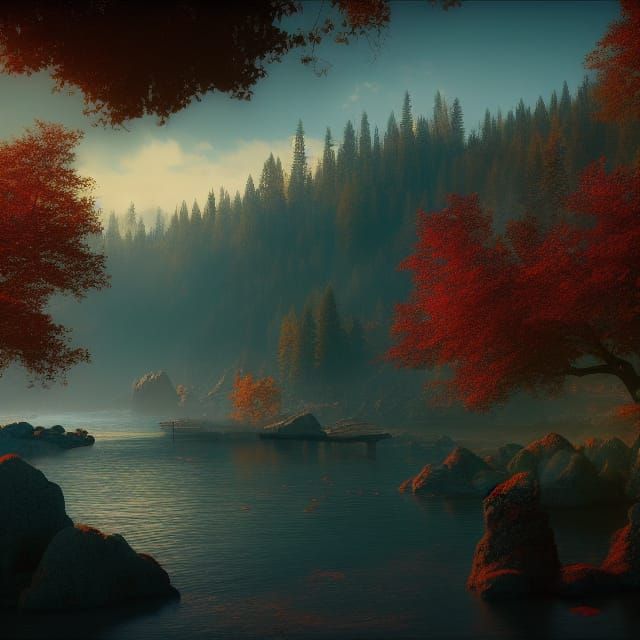 Hood River Oregon: Detailed Matte Painting in Unreal Engine