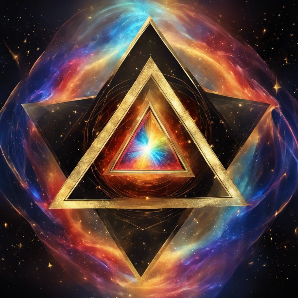 Cosmic Prism: A Vortex of Light and Color