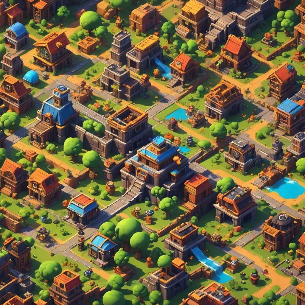 Brawl Stars Fantasy Concept Art in Deep Color