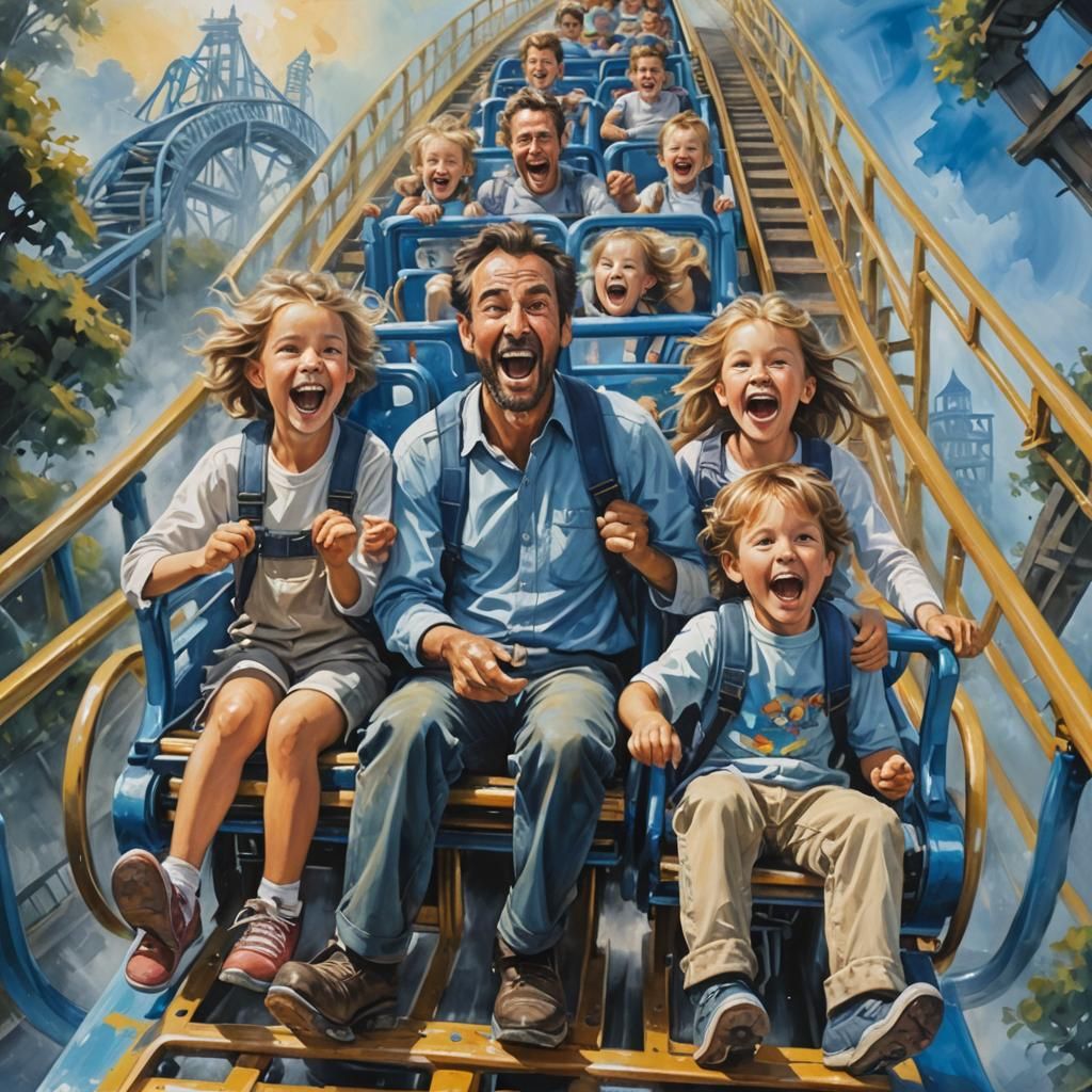 Excited faces,
