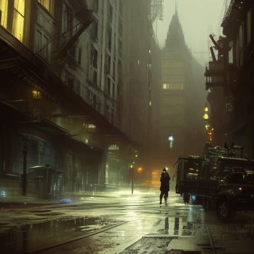 Dark Fantasy Cityscape in 8k Resolution