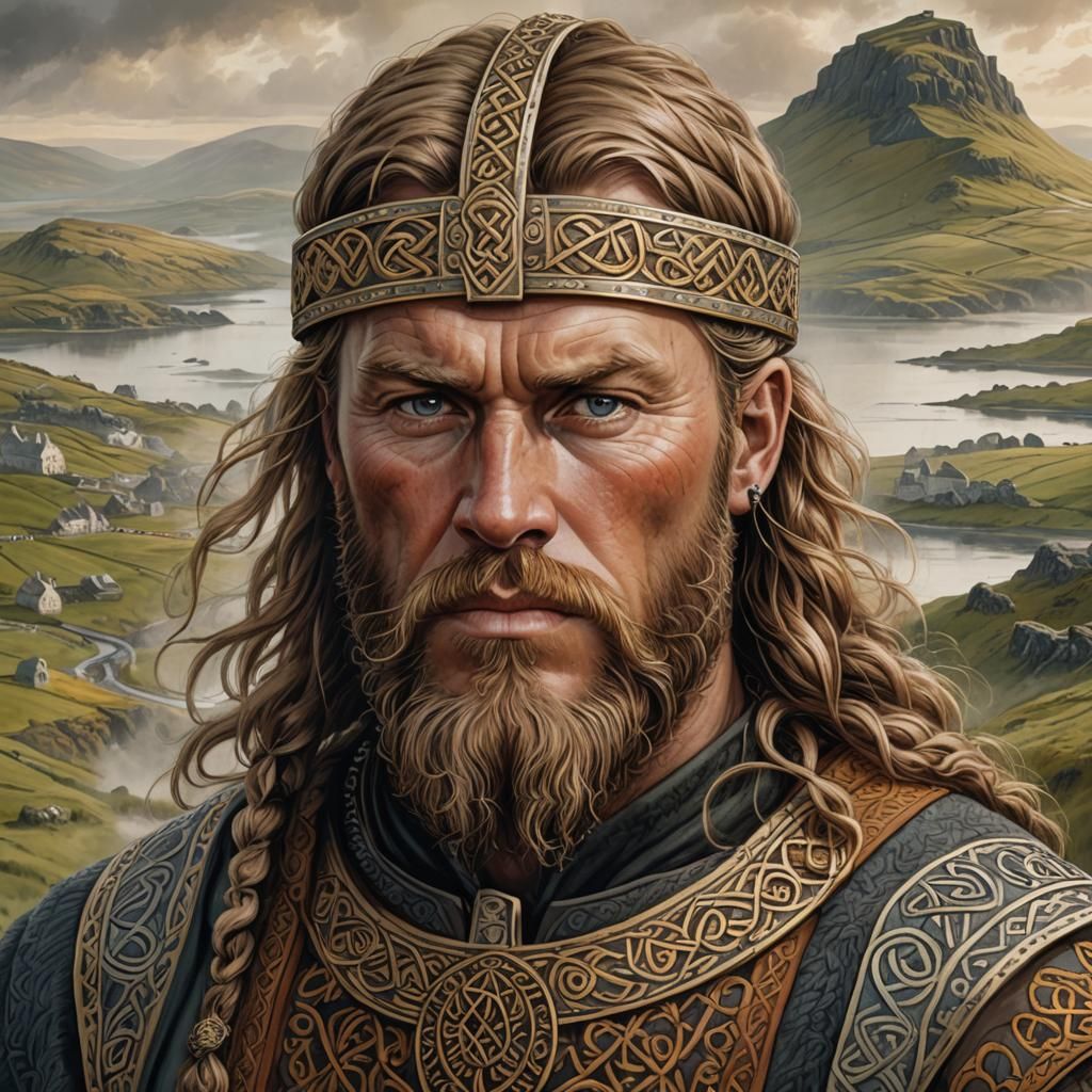 Viking Age King Portrait in Northumbria
