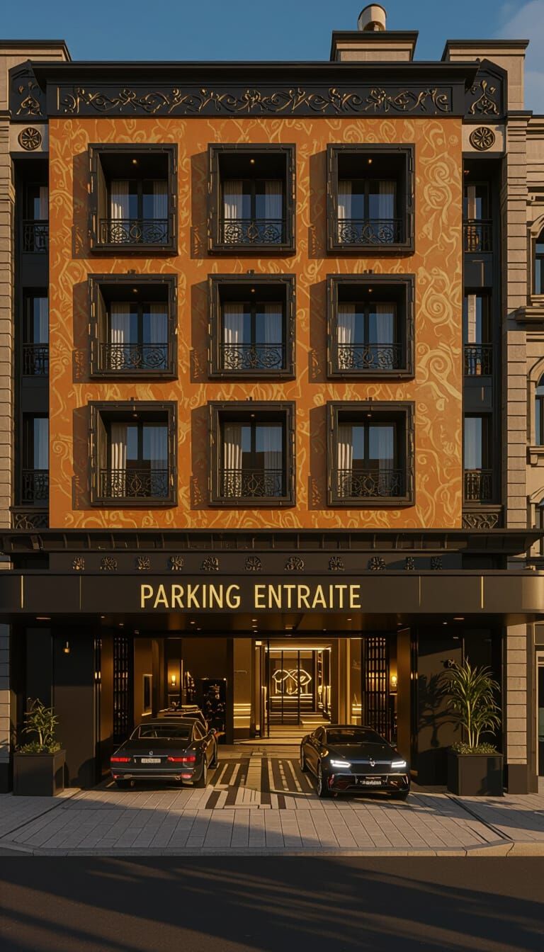 Luxurious Hotel Terrace in Realistic Style