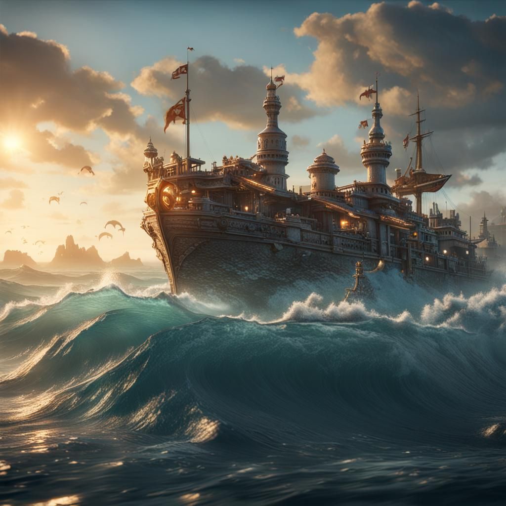 Nau Sort Sea Lord da frota do Comandante Edmund