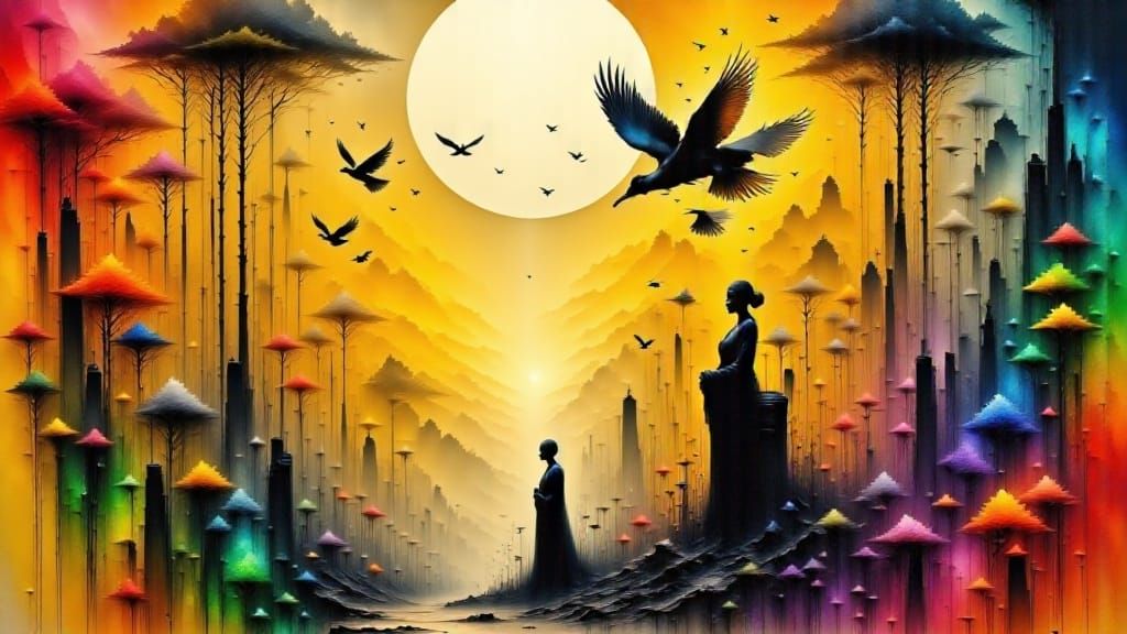 Golden Light Breaks Chains: Symbolism of Freedom and Love