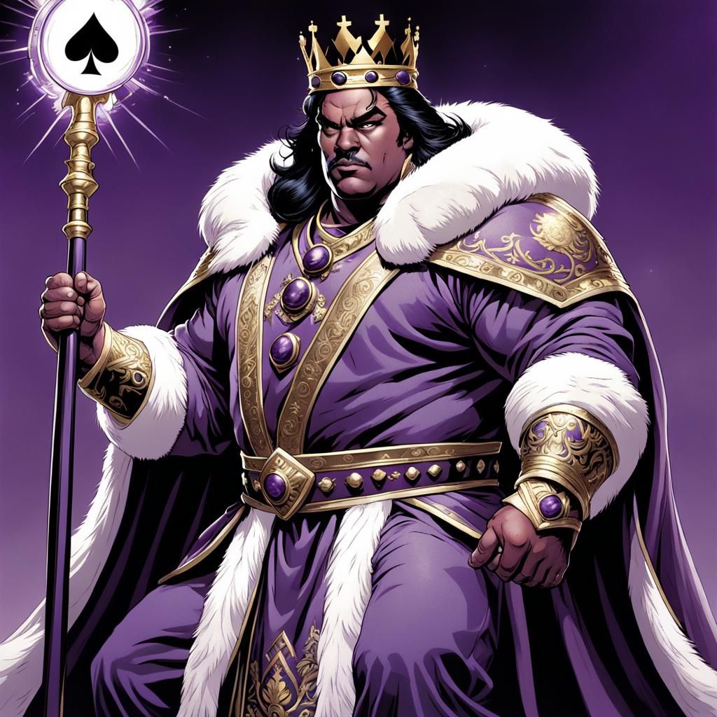 Regal Warrior Wields Majestic Battle Club