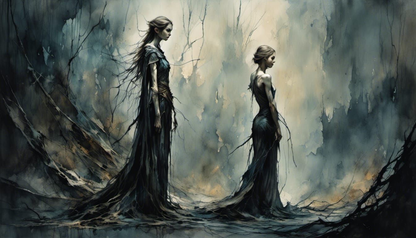 female elf lost everything..