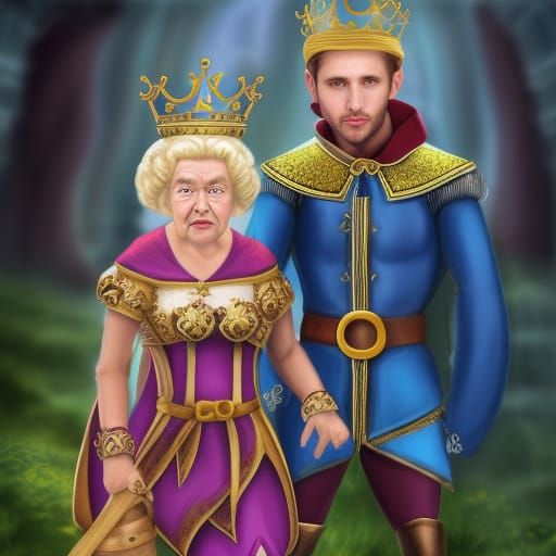 Forbidden Love: Elf Queen and Dwarf Knight