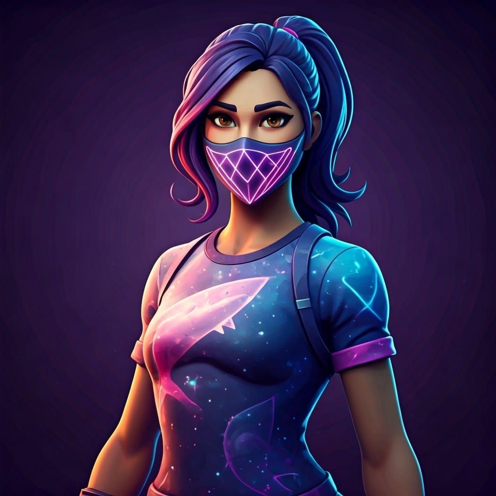 Galactic Fortnite Skin: Aliyah's Cosmic Beauty