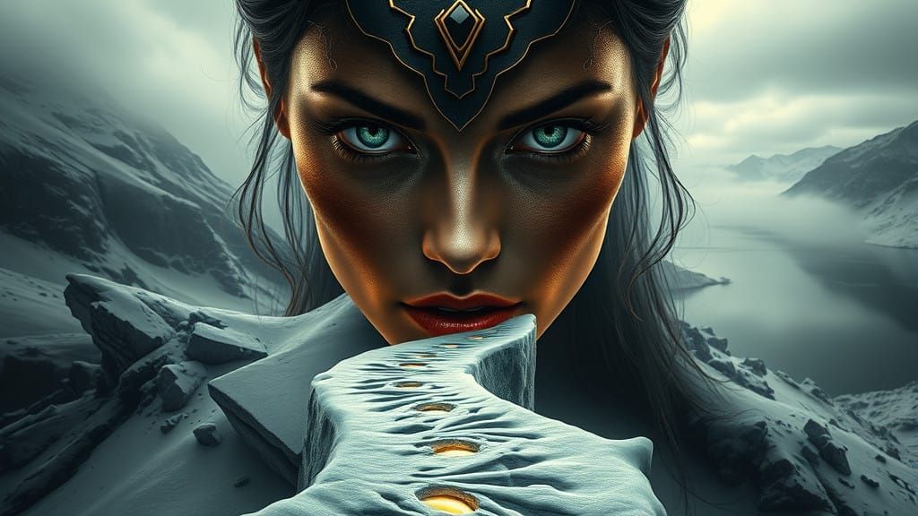 Gothic Goddess in Hyper-Realistic 3D