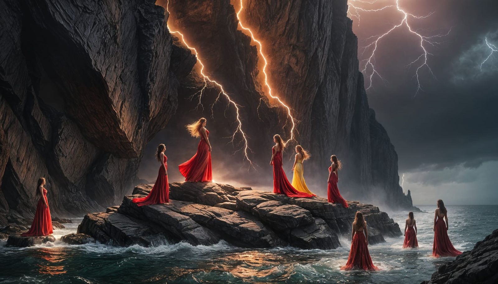Women Face the Storm with Mystical Power