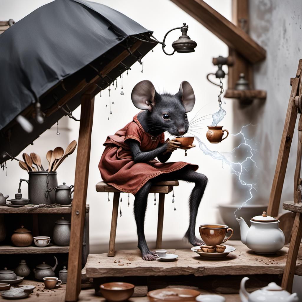 Mice drinking Tea