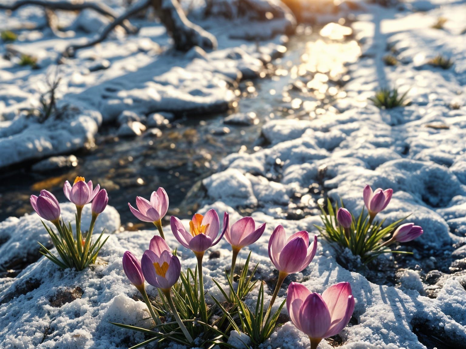 Сrocuses blooming - 1