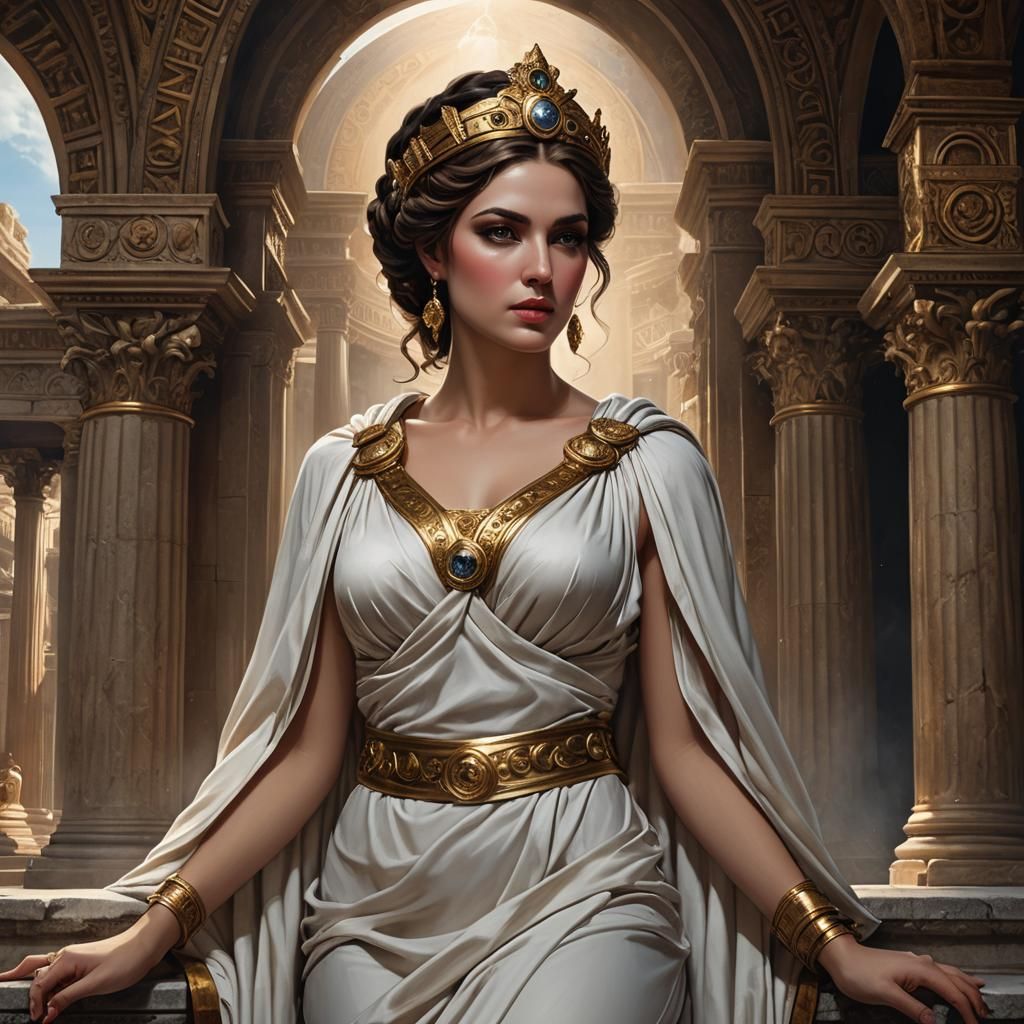 Roman Priestess of Venus in Ethereal Fantasy Art