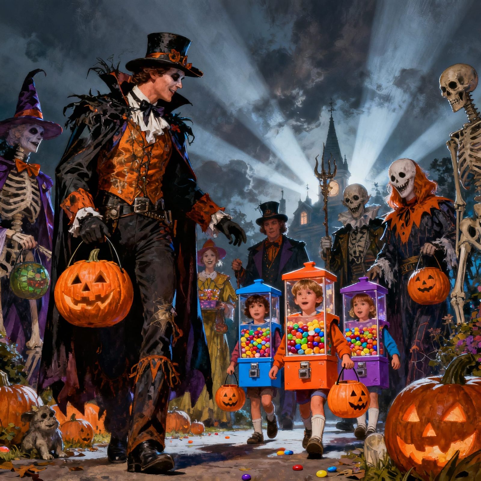 Halloween Costume Swap: Adults Trick-or-Treat from Kids