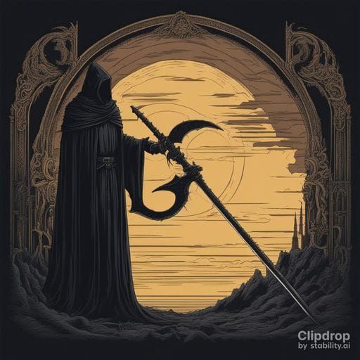 Grim Reaper in Shadow: Death Awaits