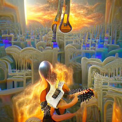 Flaming Guitar Solo: A Fiery Performance