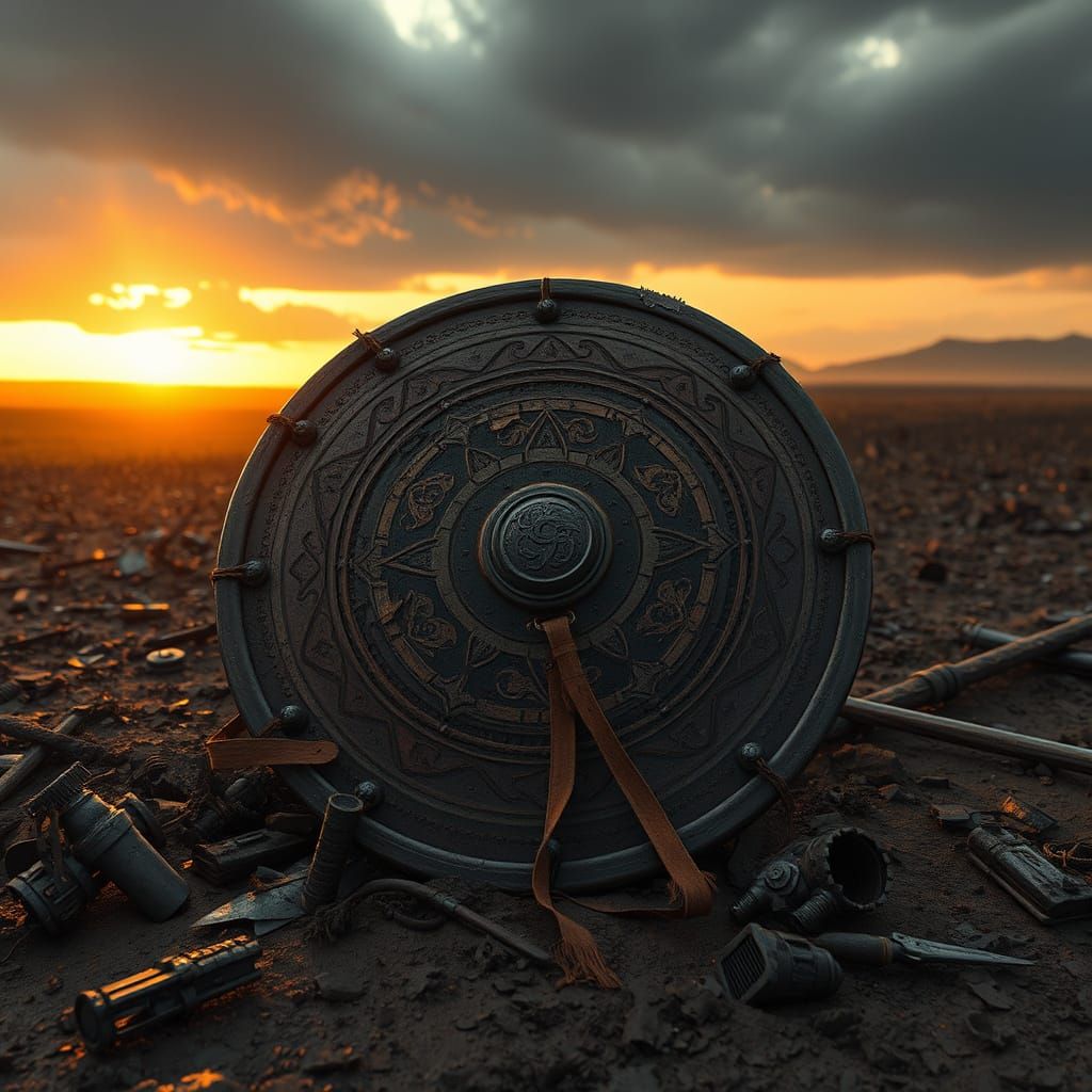Forgotten War Relic in a Desolate Landscape