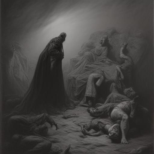 Chokoloko: A Horrific Vision in Engraving Style