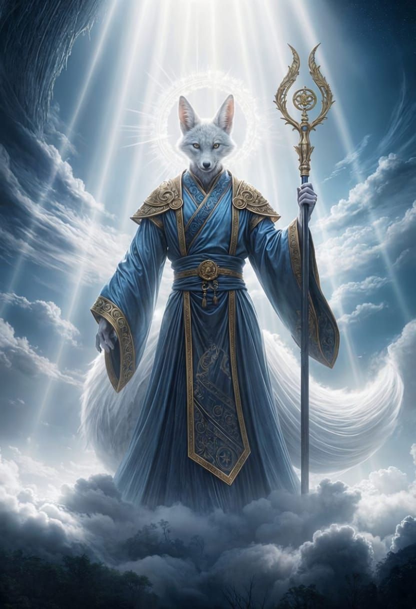 Ethereal Fox God of Prosperity and Luck