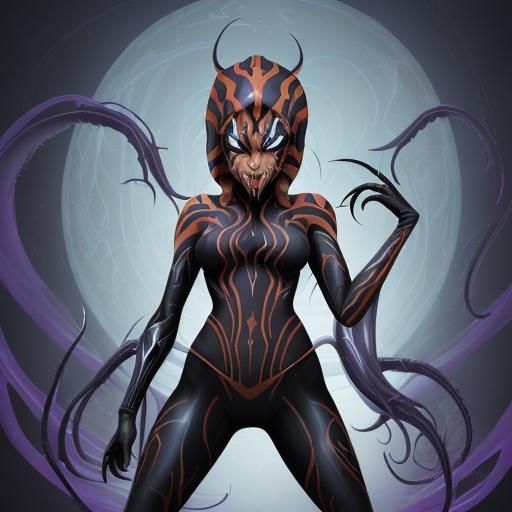 Ahsoka as Venom: Cosmic Symbiote Fusion