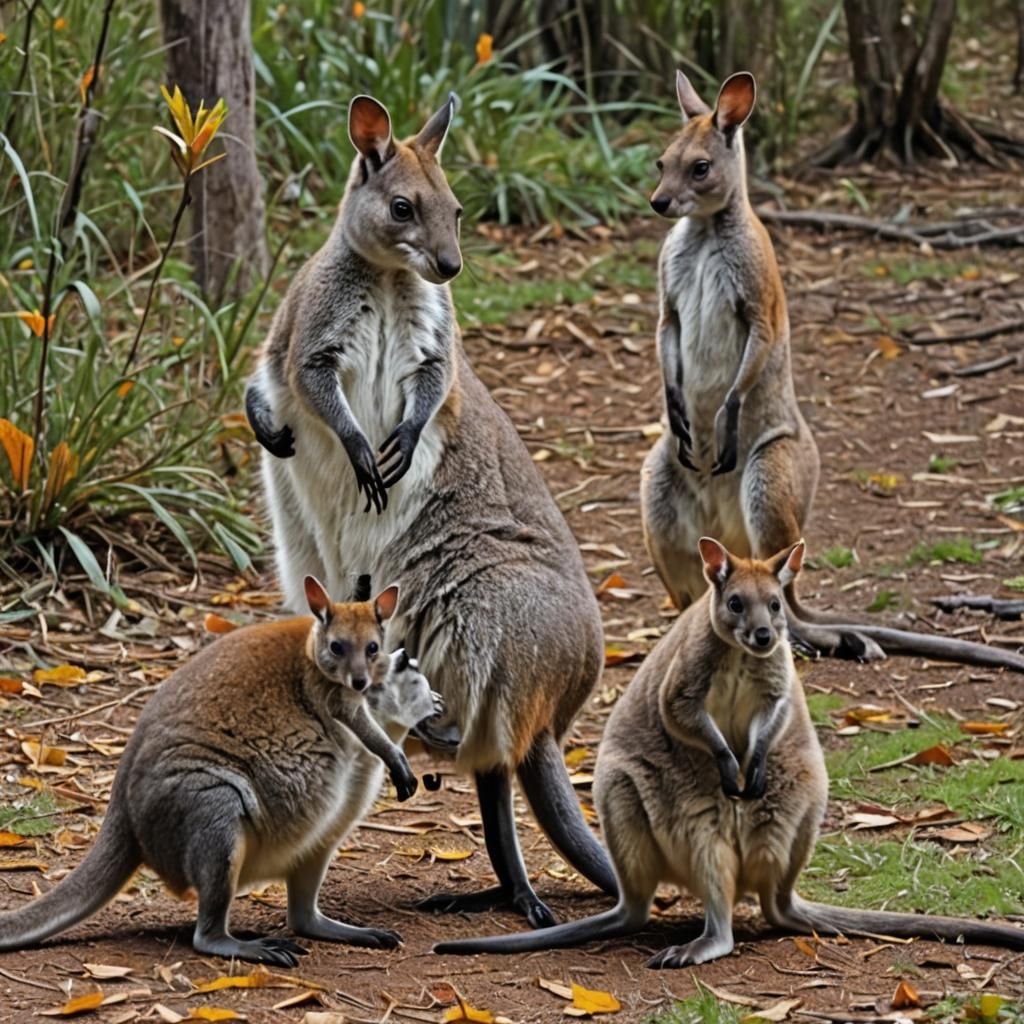 Surreal Figures Emerge in Autumnal Chaos