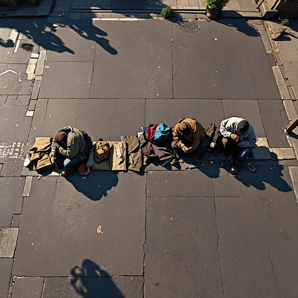 Homeless People: Trending 3D Render