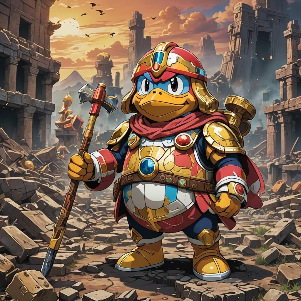 King Dedede in Ruined Lands: Studio Trigger Anime