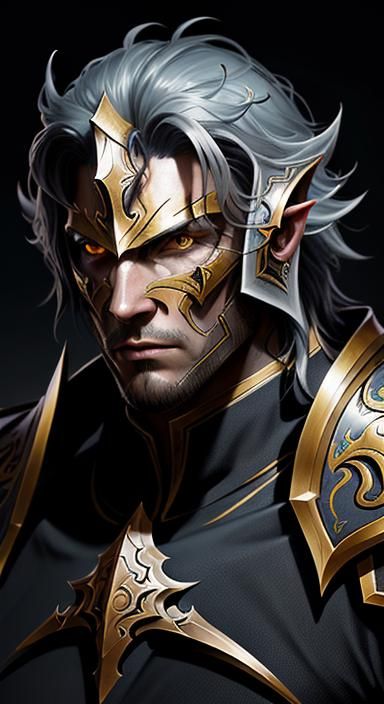 Fantasy Paladin Portrait in 8k Resolution