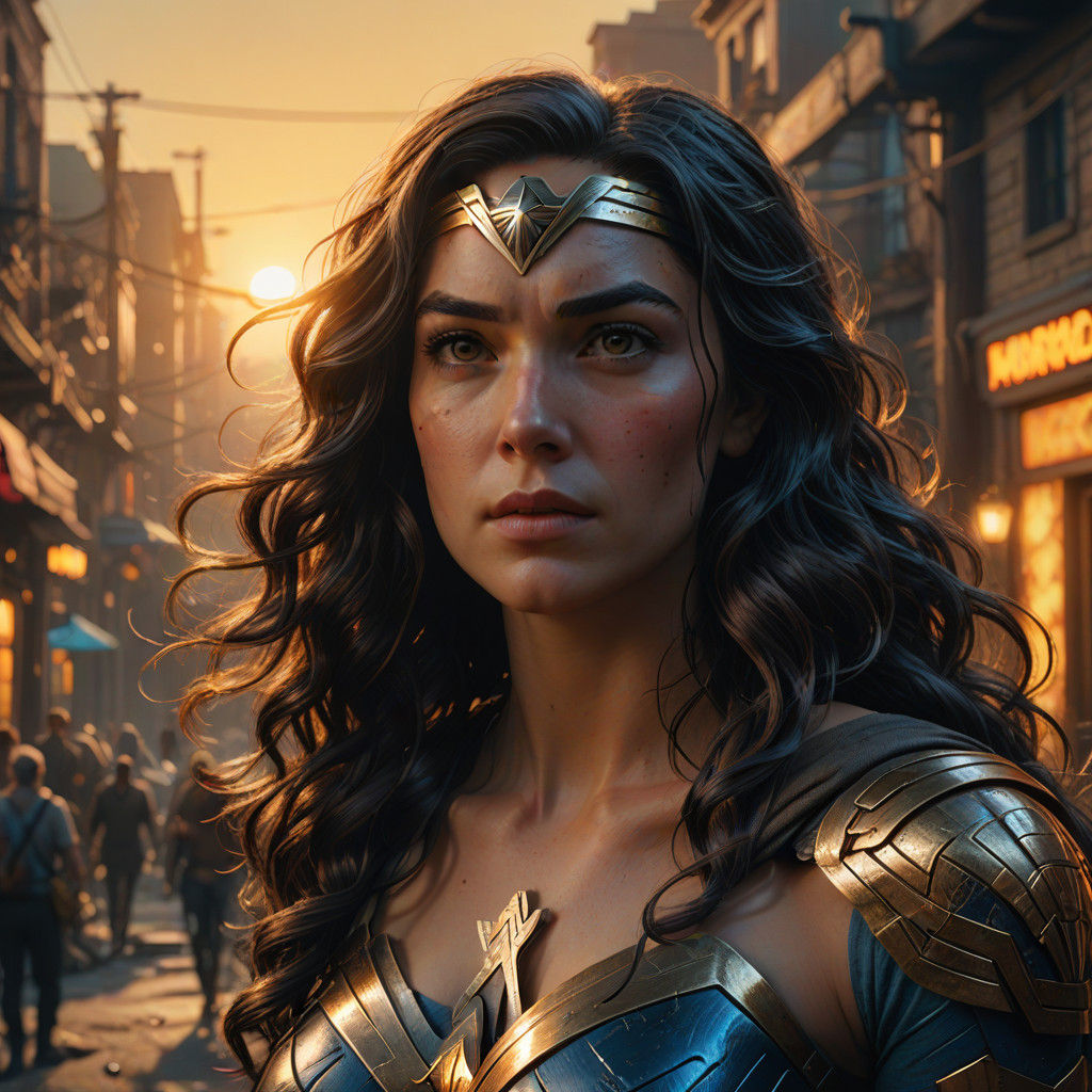 Wonder Woman in Sun-Kissed Epic Fantasy