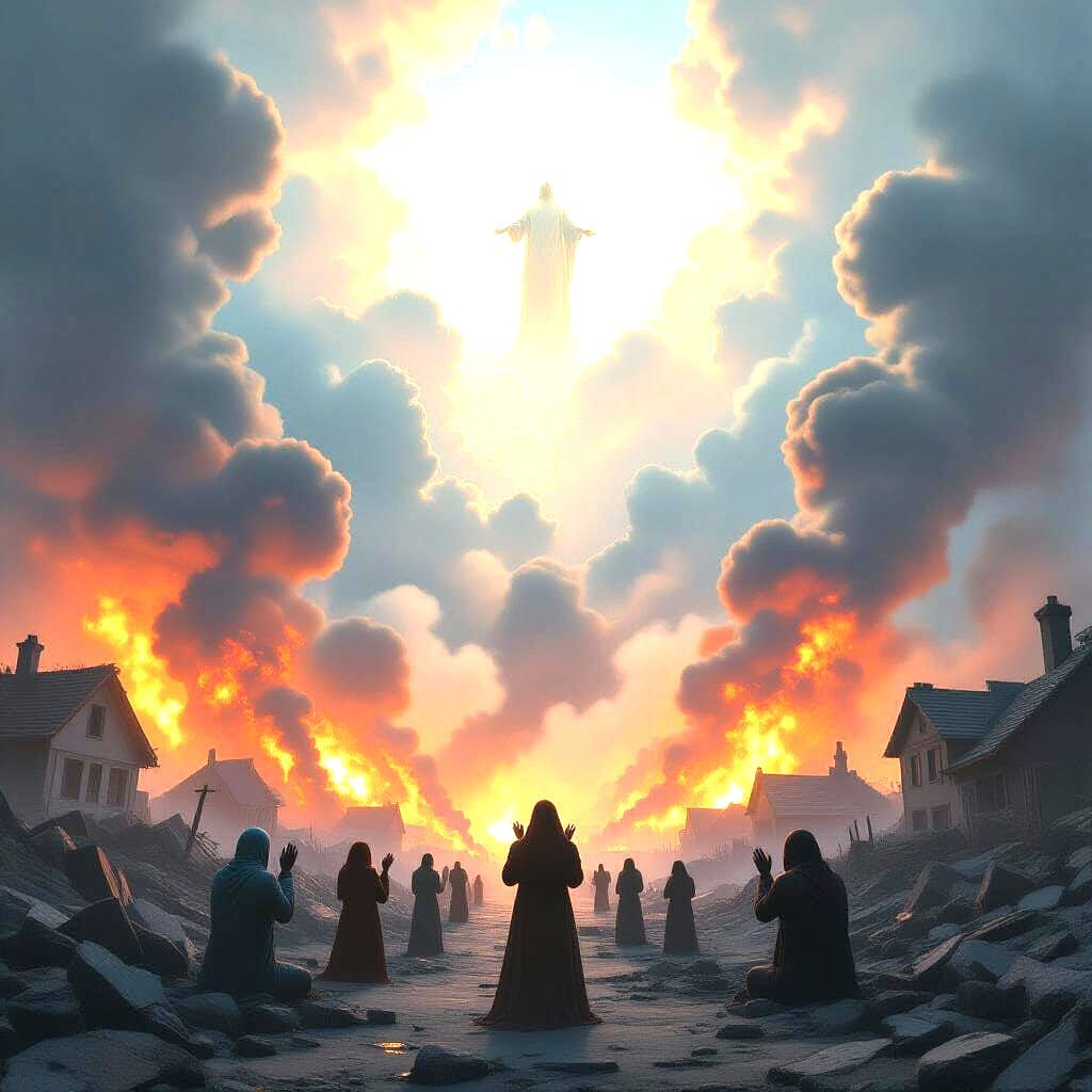 God's Light Shines on a Devastated World