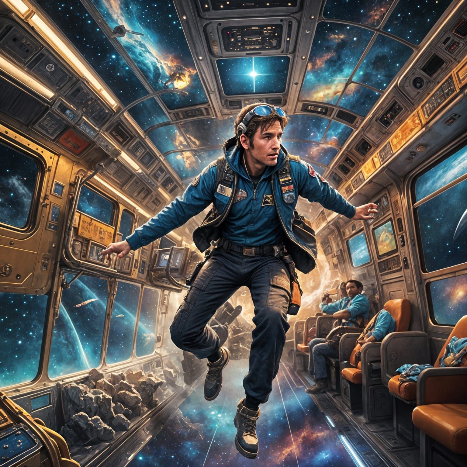Captain Beto's Space Bus: A Fantastical Journey