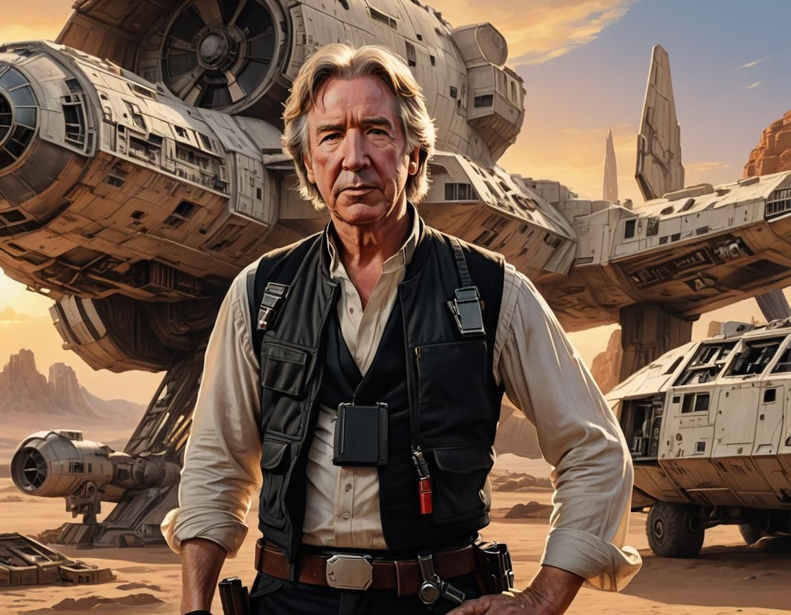 Han Solo Portrait in an Oil Painting Style