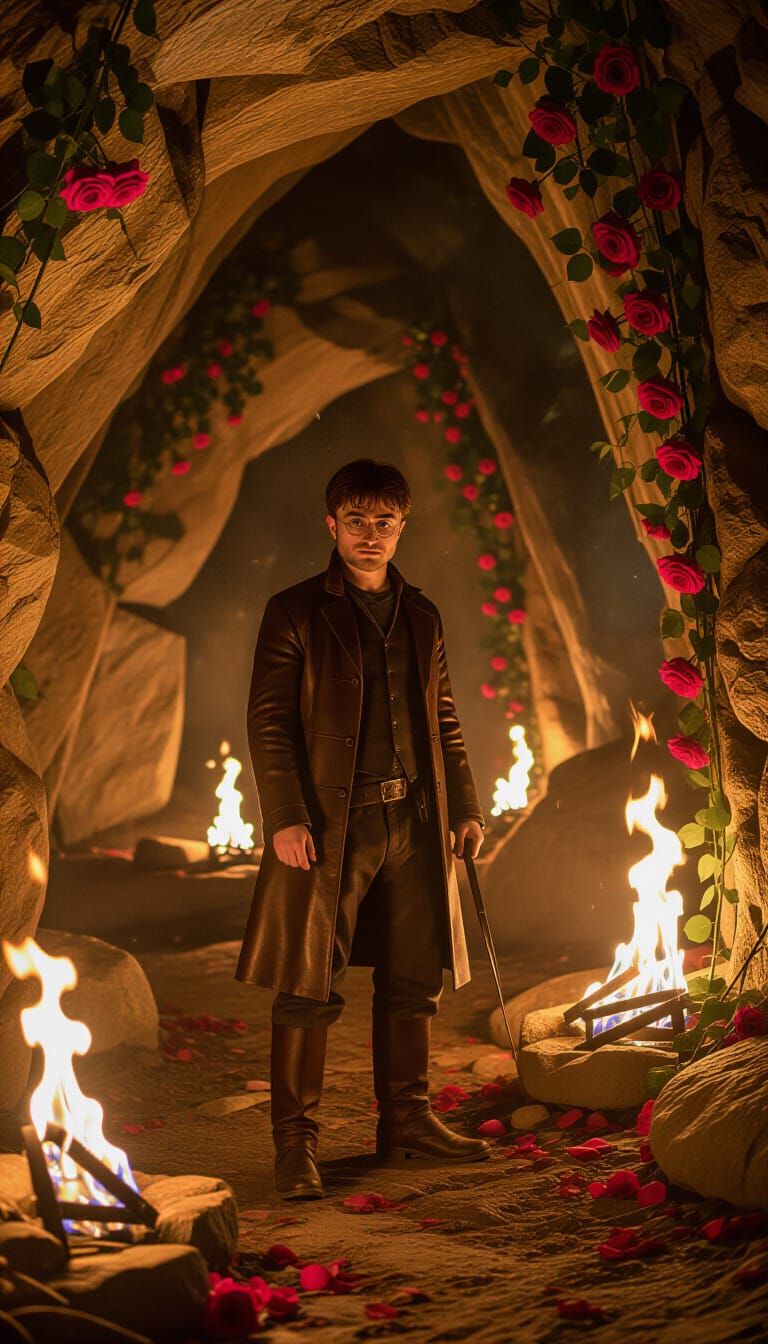 Mystical Cave Guardian in Cinematic Unreal Engine Style