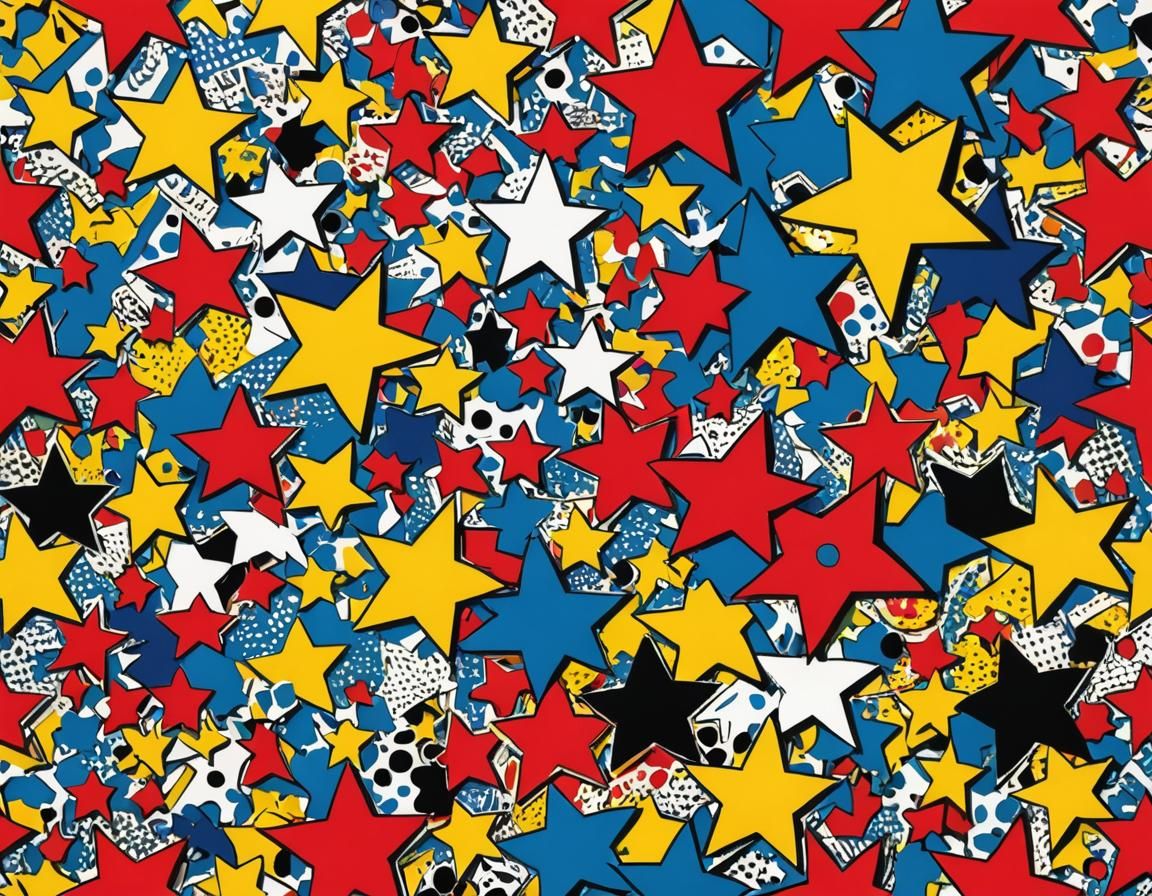 Fox in Vibrant Pop Art Style