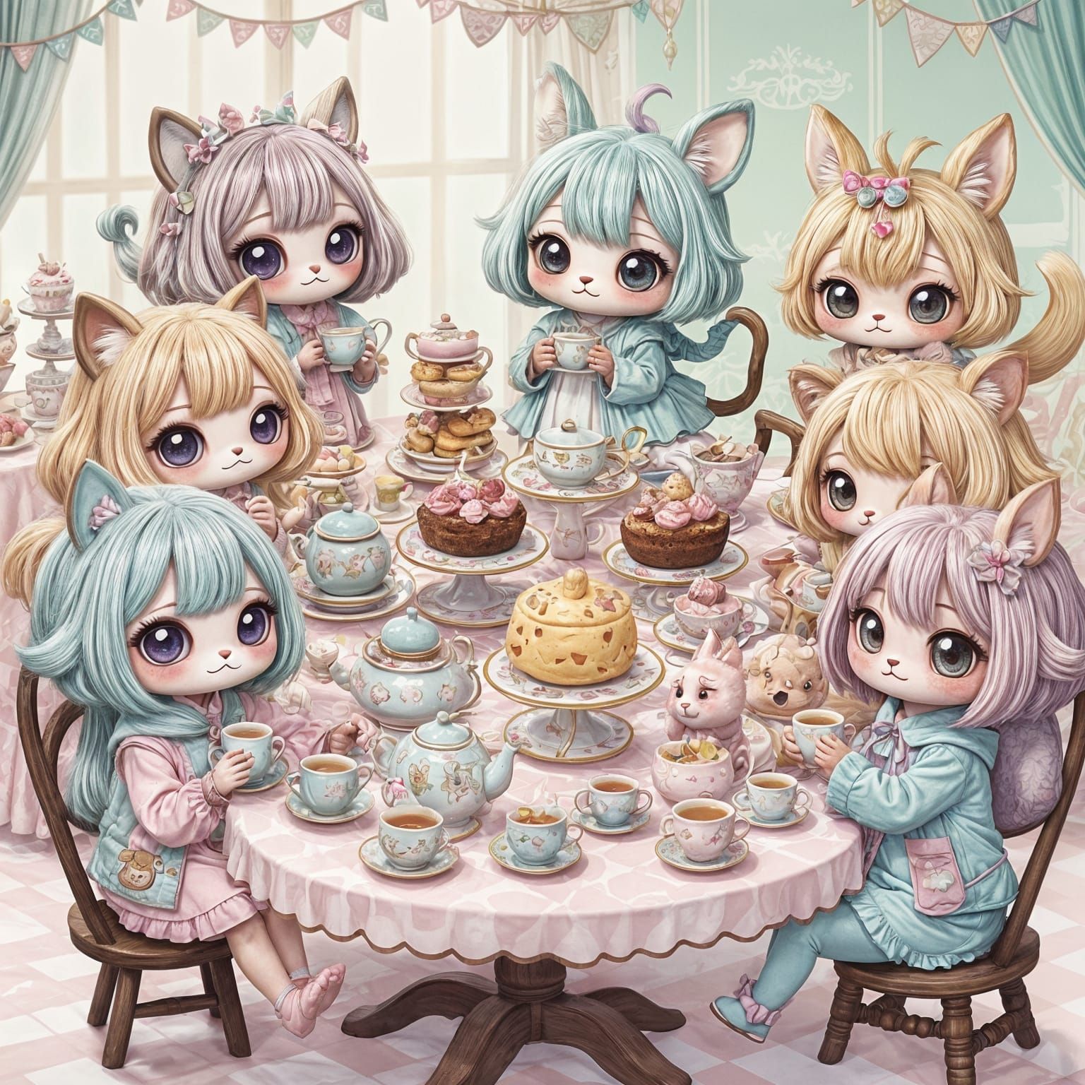 A kawaii tea party